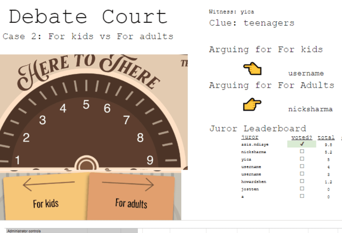 Debate Court concept art