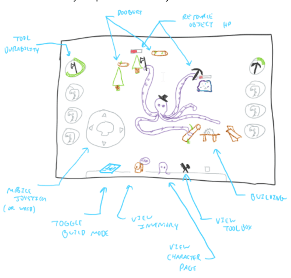 Octopus Crafter pitch sketch