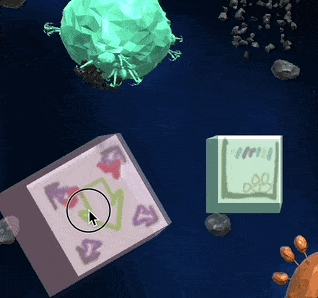 Asteroid Crossfire gameplay